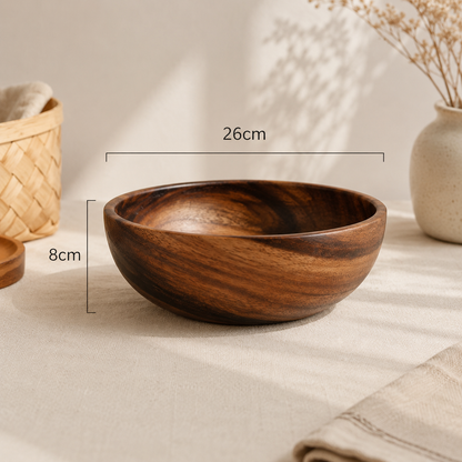 Cuenco Premium de Madera para Servir Alimentos