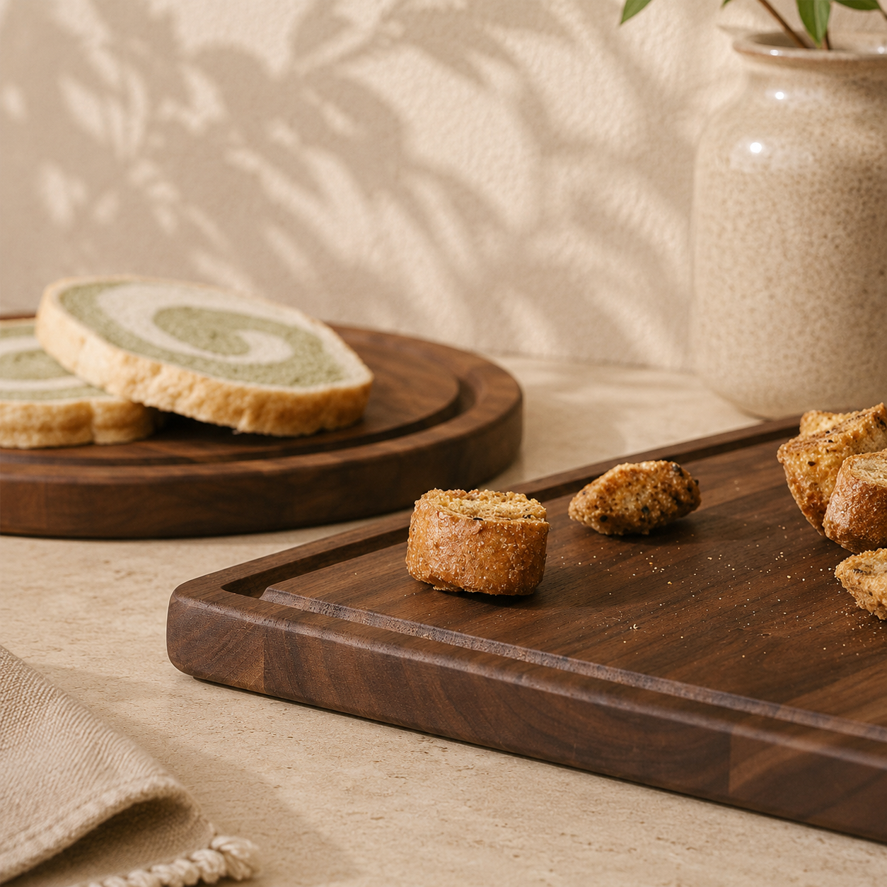 Tabla de Cocina Artesanal de Madera de Nogal