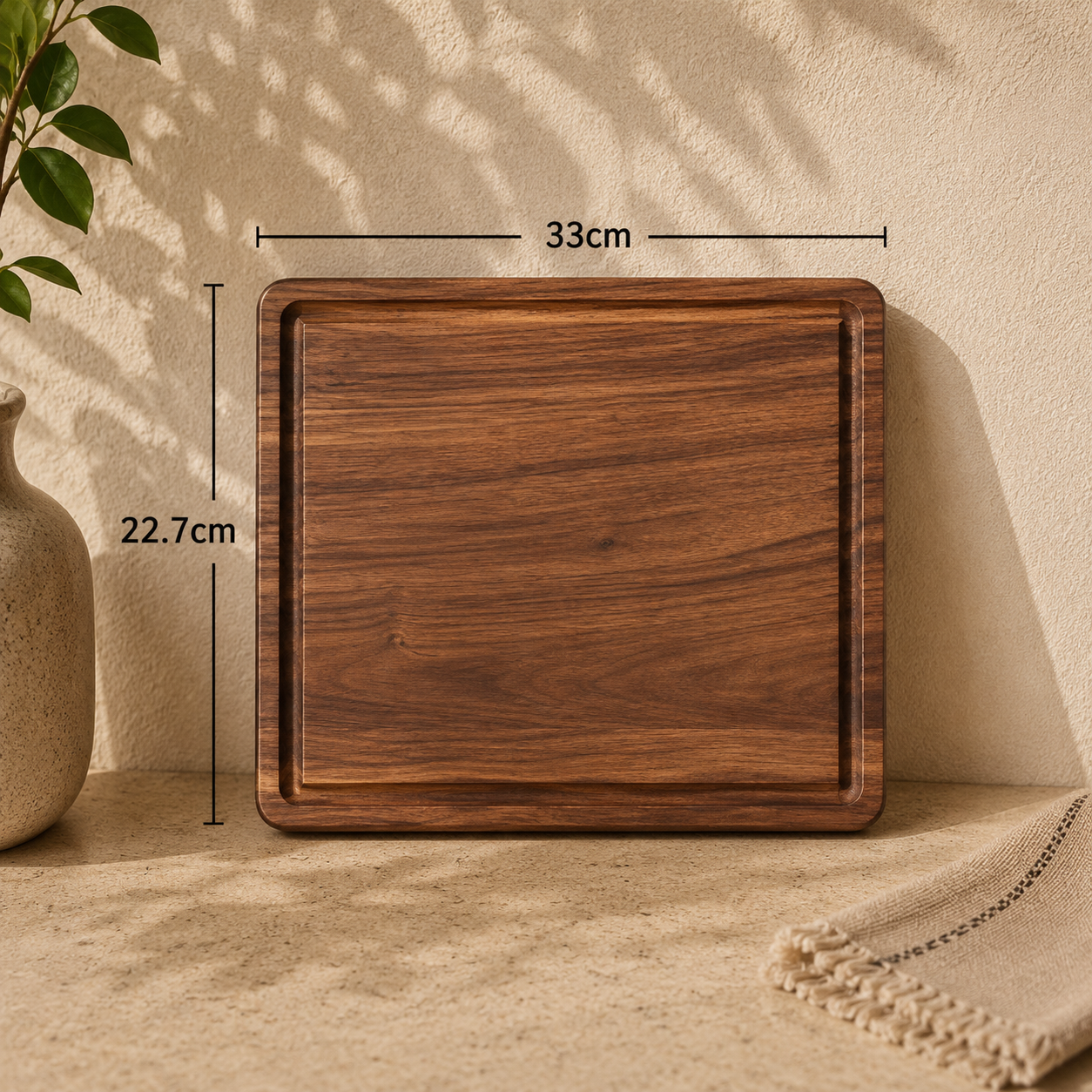 Tabla de Cocina Artesanal de Madera de Nogal