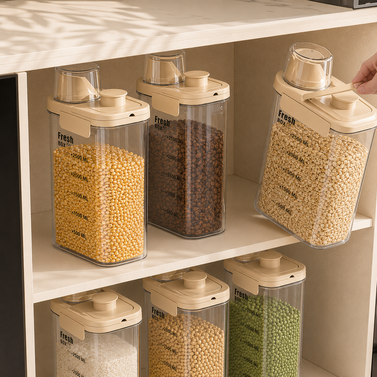 Tarro Hermético con Asa para Alimentos