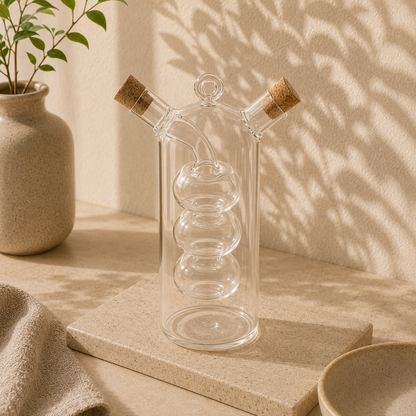Botella de Cristal para Aceite y Condimentos
