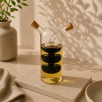 Botella de Cristal para Aceite y Condimentos