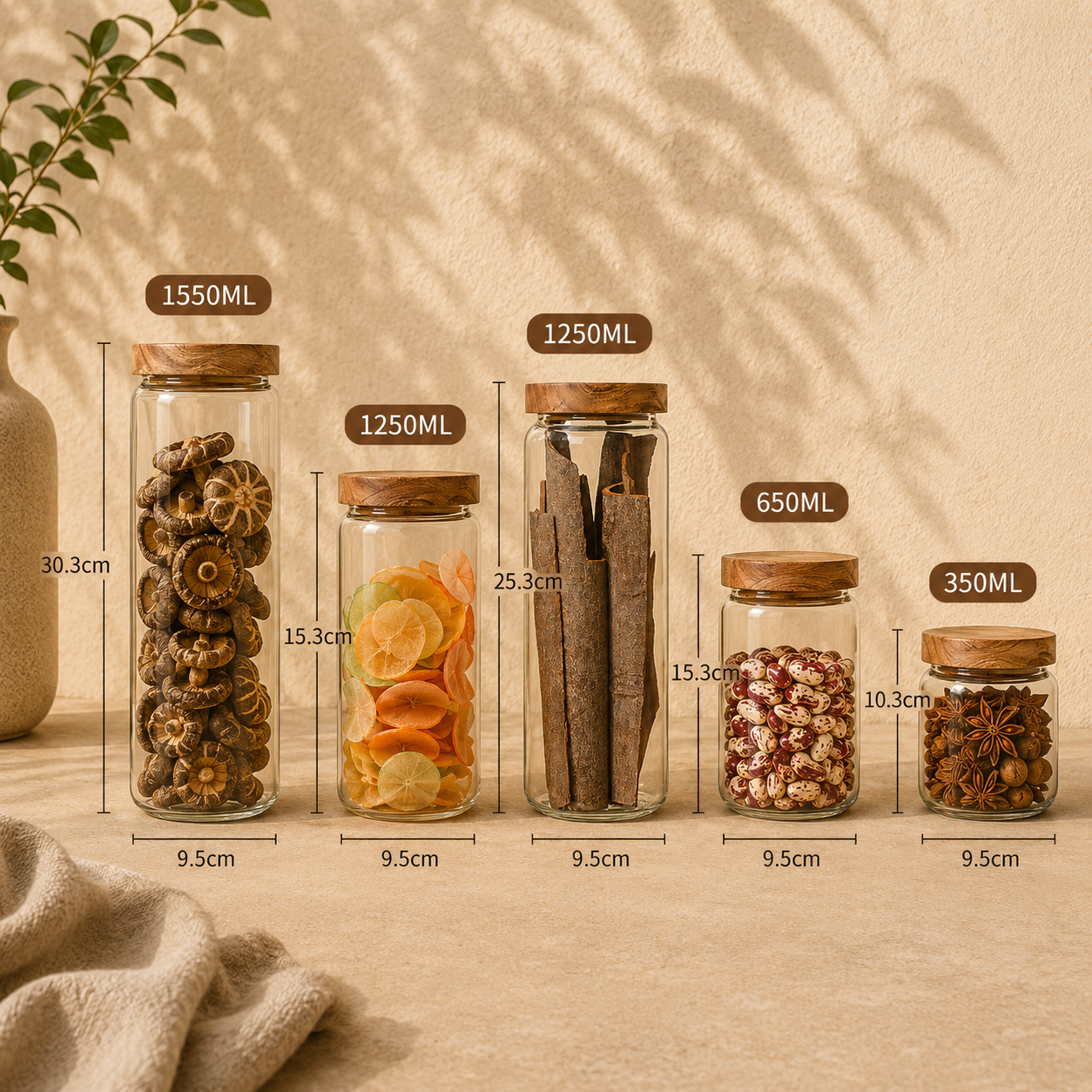 Tarros de Cristal para Alimentos