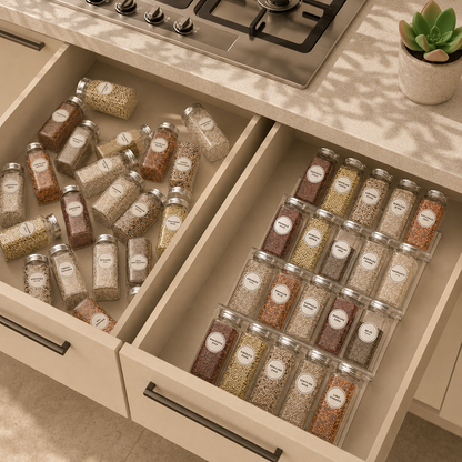 Estantería Minimalista para Especias de Cocina