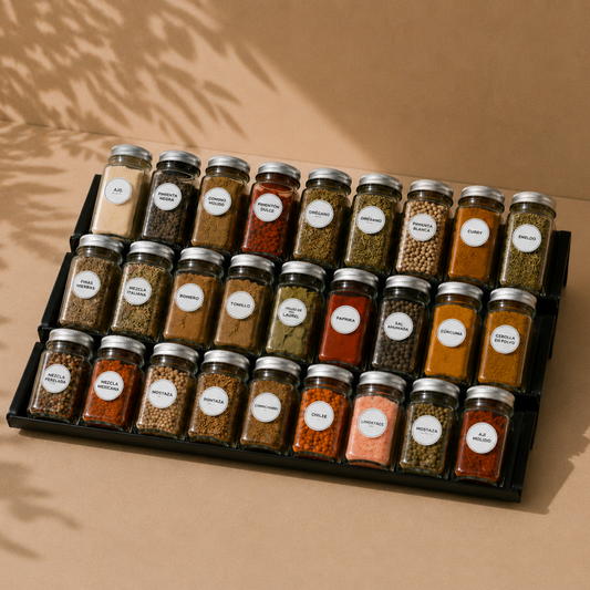 Estantería Minimalista para Especias de Cocina