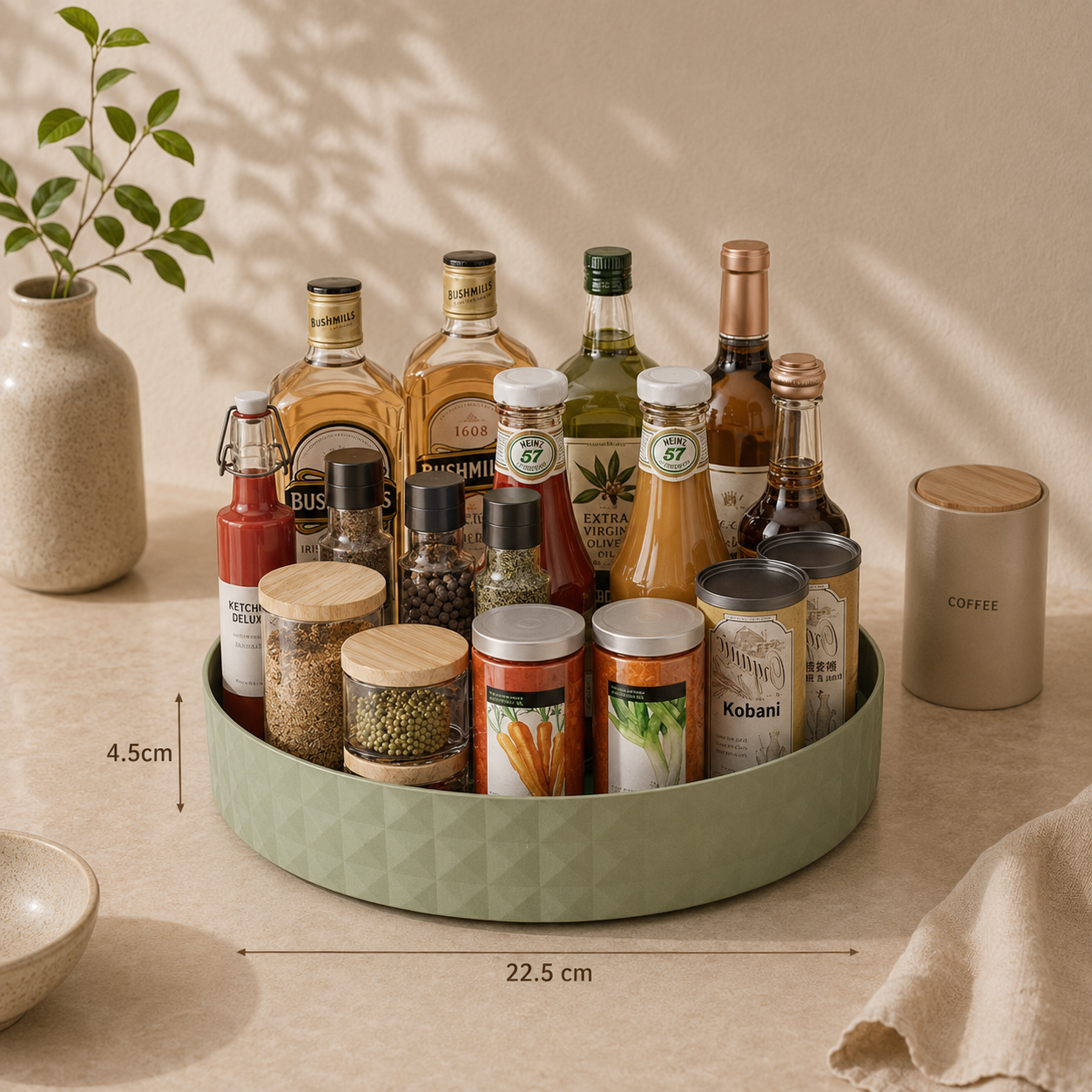 Organizador Giratorio para Especias y Cocina