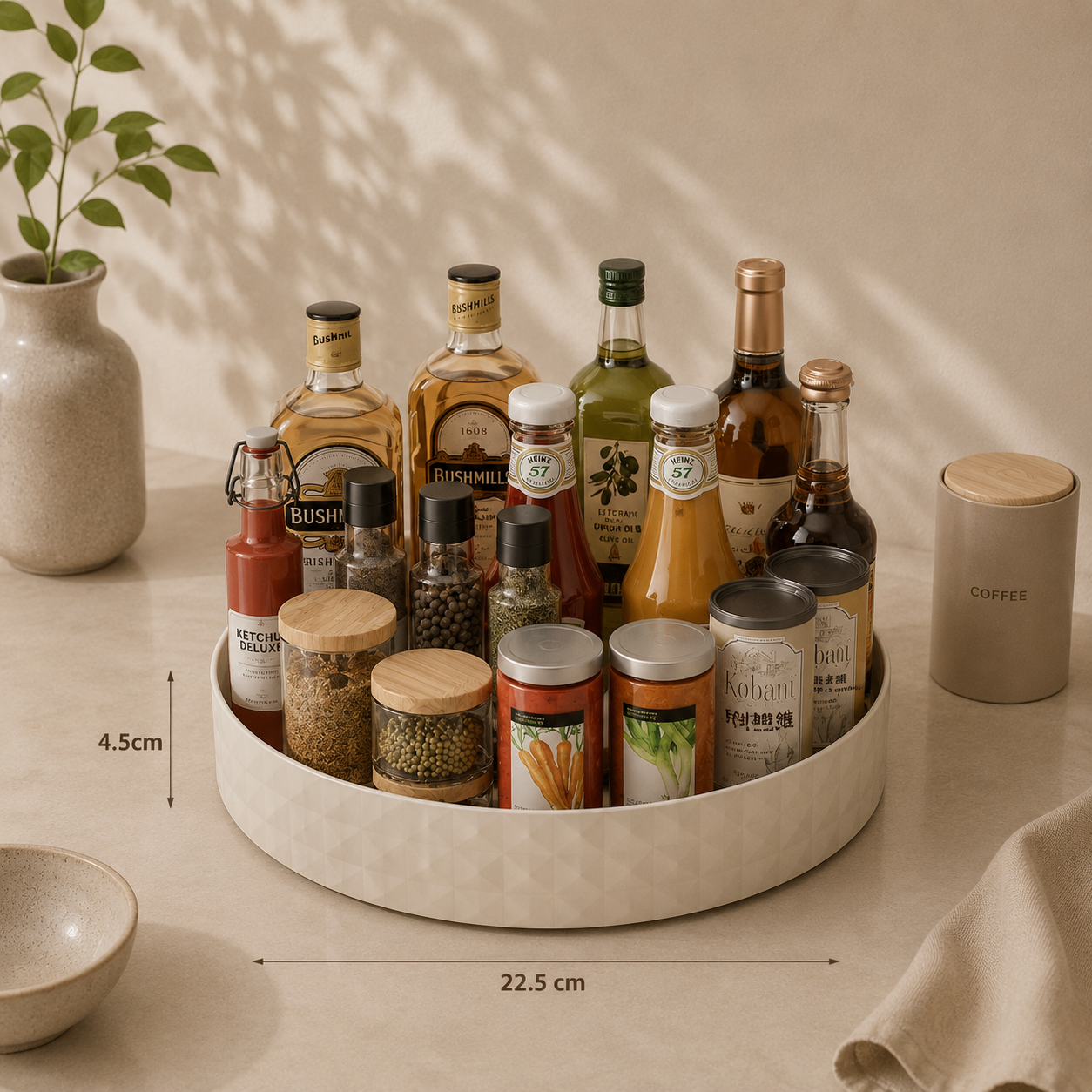 Organizador Giratorio para Especias y Cocina