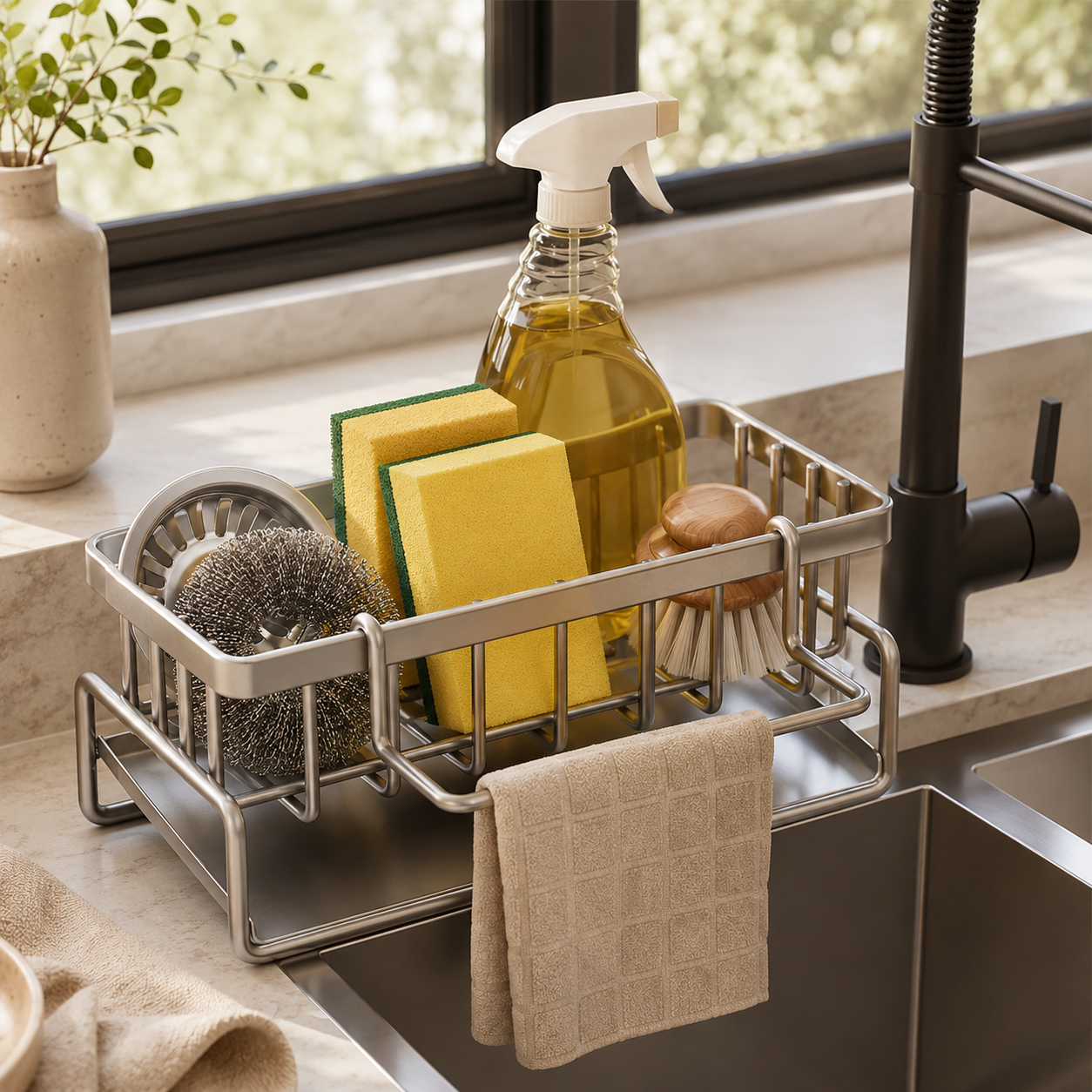 Organizador Multifuncional para Fregadero y Cocina