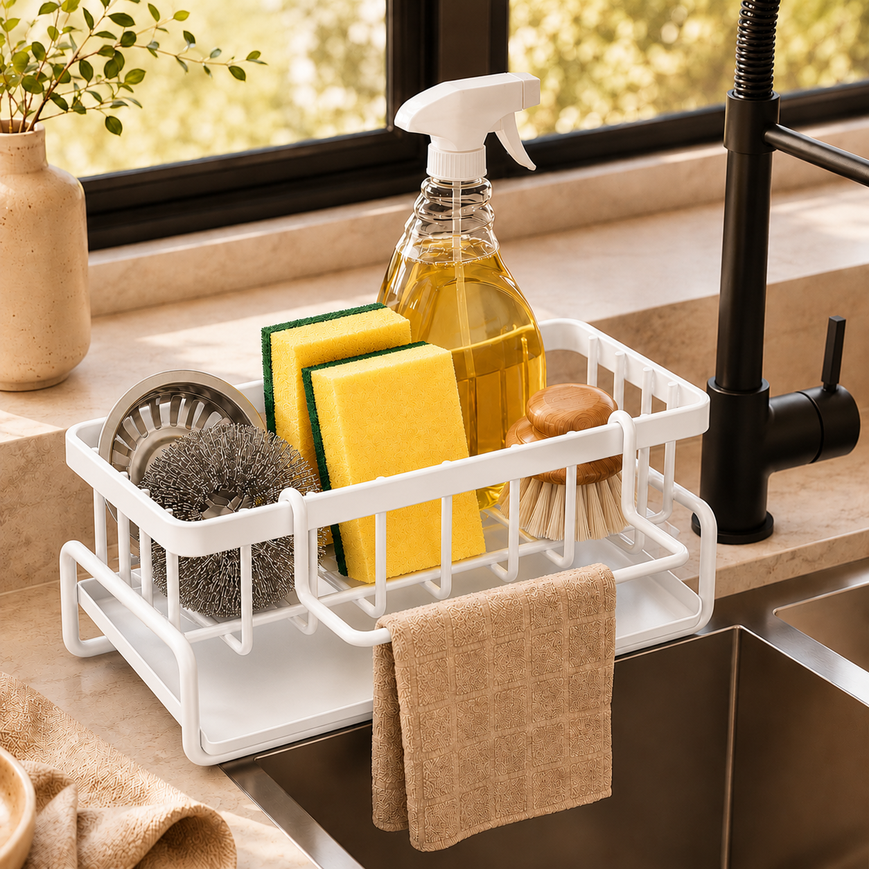 Organizador Multifuncional para Fregadero y Cocina