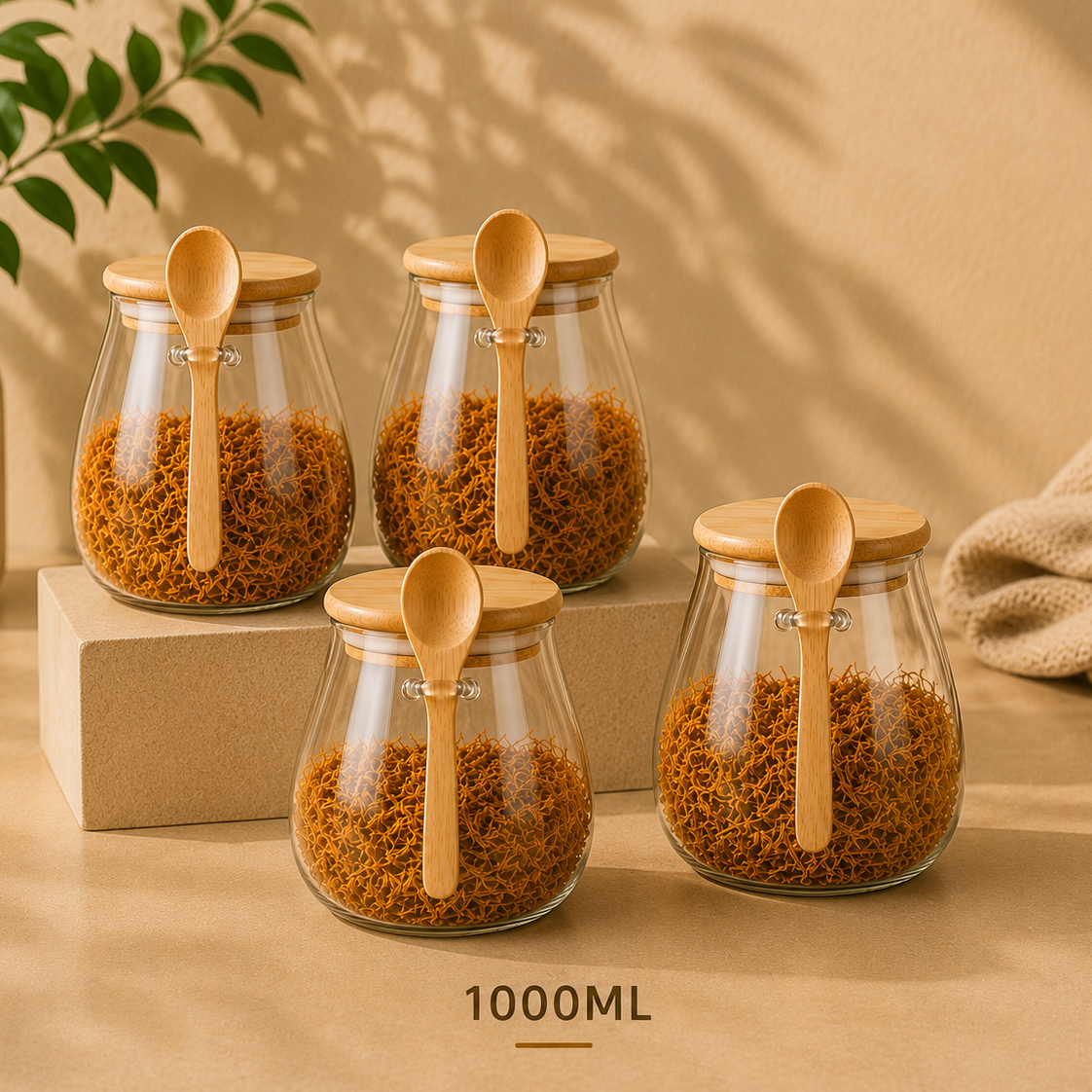 Tarros de Cristal Herméticos para Alimentos y Snacks