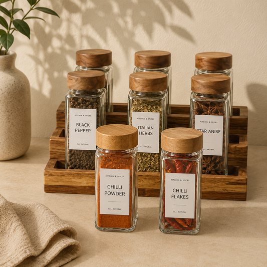 Tarro de Cristal para Especias de 120ml